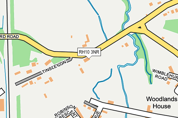 RH10 3NR map - OS OpenMap – Local (Ordnance Survey)