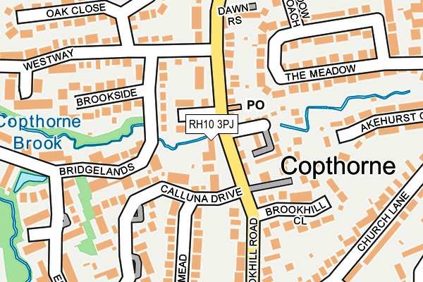 RH10 3PJ map - OS OpenMap – Local (Ordnance Survey)