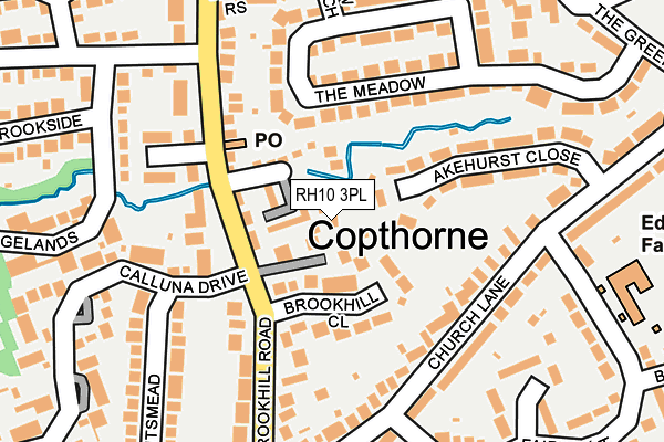 RH10 3PL map - OS OpenMap – Local (Ordnance Survey)