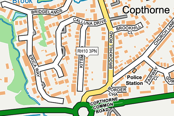 RH10 3PN map - OS OpenMap – Local (Ordnance Survey)