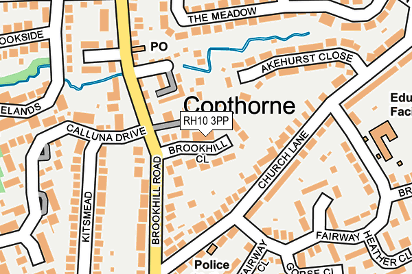 RH10 3PP map - OS OpenMap – Local (Ordnance Survey)