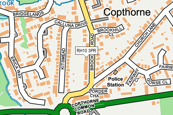 RH10 3PR map - OS OpenMap – Local (Ordnance Survey)
