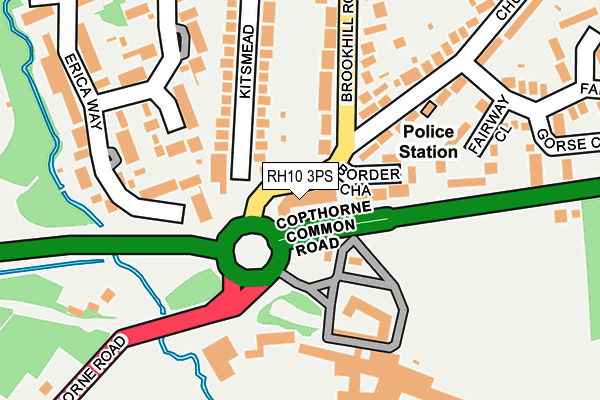 RH10 3PS map - OS OpenMap – Local (Ordnance Survey)