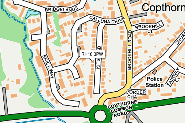 RH10 3PW map - OS OpenMap – Local (Ordnance Survey)