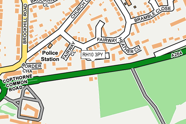 RH10 3PY map - OS OpenMap – Local (Ordnance Survey)