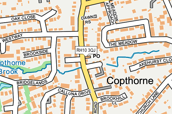 RH10 3QJ map - OS OpenMap – Local (Ordnance Survey)