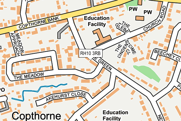 RH10 3RB map - OS OpenMap – Local (Ordnance Survey)