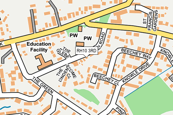 RH10 3RD map - OS OpenMap – Local (Ordnance Survey)