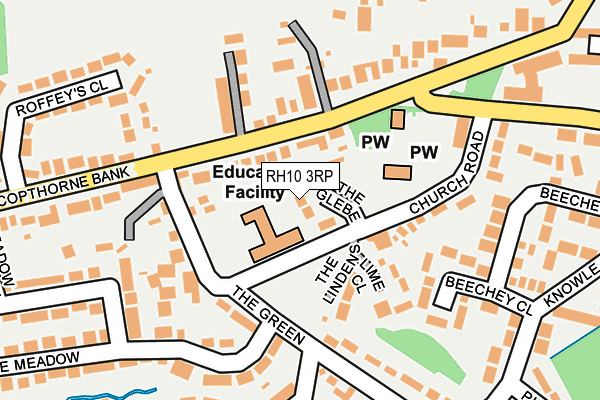 RH10 3RP map - OS OpenMap – Local (Ordnance Survey)