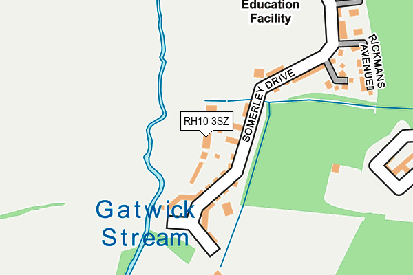 RH10 3SZ map - OS OpenMap – Local (Ordnance Survey)