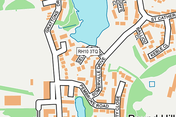 RH10 3TQ map - OS OpenMap – Local (Ordnance Survey)