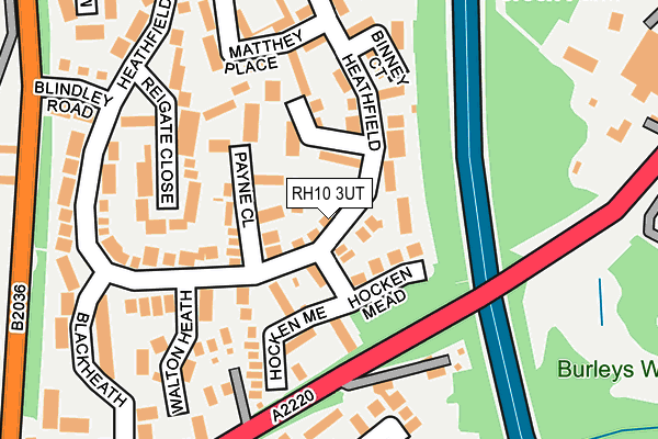 RH10 3UT map - OS OpenMap – Local (Ordnance Survey)