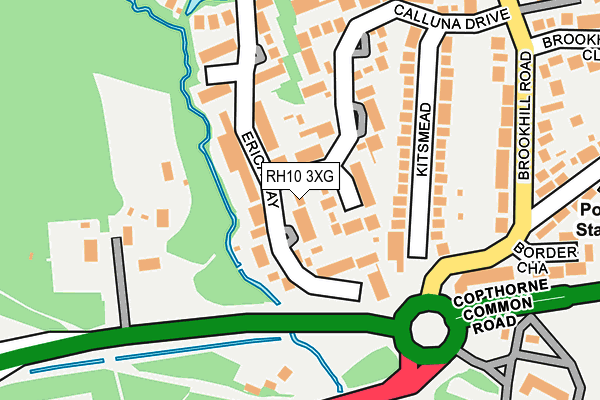 RH10 3XG map - OS OpenMap – Local (Ordnance Survey)
