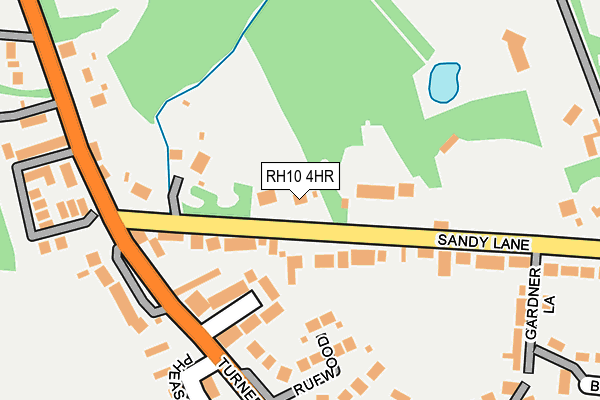 RH10 4HR map - OS OpenMap – Local (Ordnance Survey)