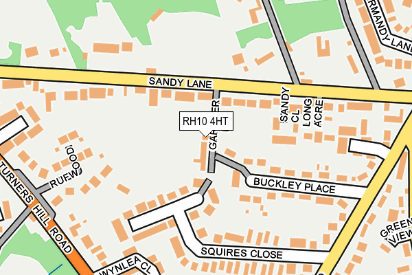 RH10 4HT map - OS OpenMap – Local (Ordnance Survey)