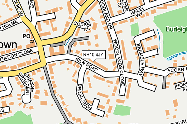RH10 4JY map - OS OpenMap – Local (Ordnance Survey)