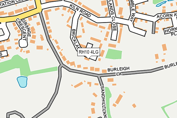 RH10 4LG map - OS OpenMap – Local (Ordnance Survey)