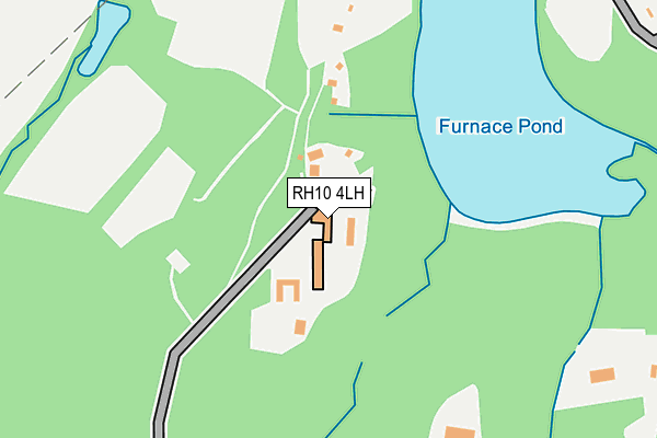 RH10 4LH map - OS OpenMap – Local (Ordnance Survey)