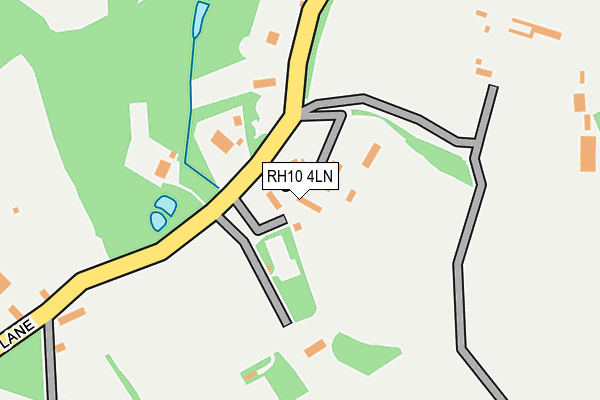 RH10 4LN map - OS OpenMap – Local (Ordnance Survey)