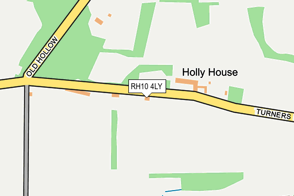 RH10 4LY map - OS OpenMap – Local (Ordnance Survey)