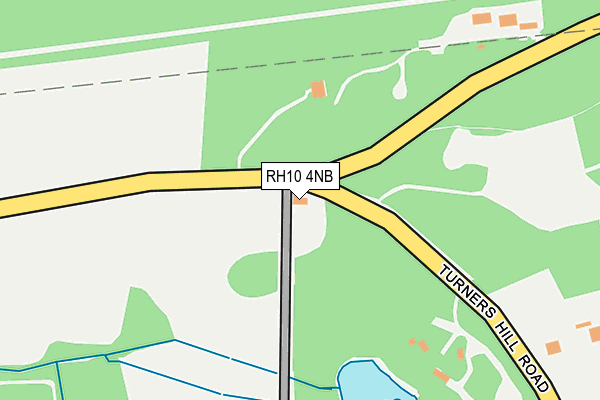RH10 4NB map - OS OpenMap – Local (Ordnance Survey)