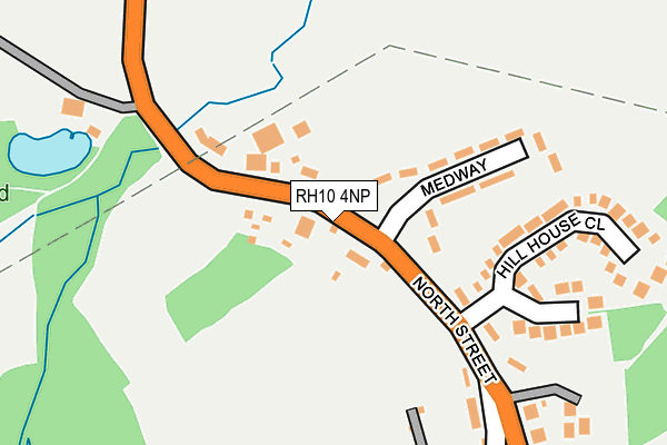 RH10 4NP map - OS OpenMap – Local (Ordnance Survey)