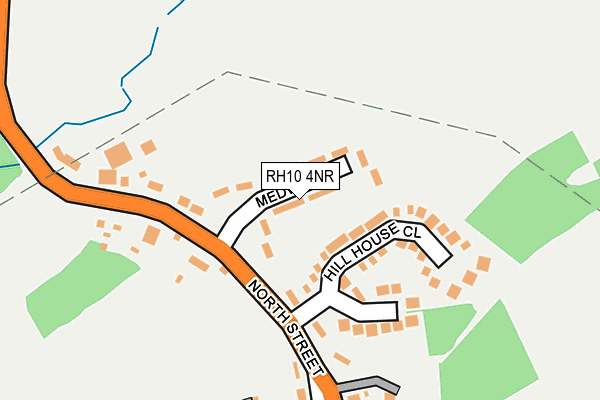 RH10 4NR map - OS OpenMap – Local (Ordnance Survey)