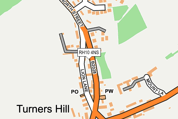 RH10 4NS map - OS OpenMap – Local (Ordnance Survey)