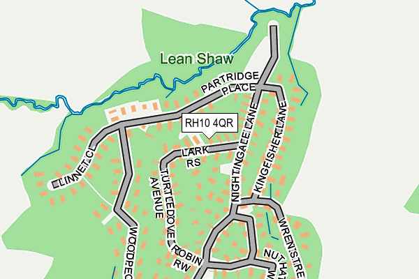 RH10 4QR map - OS OpenMap – Local (Ordnance Survey)