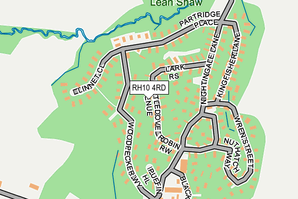 RH10 4RD map - OS OpenMap – Local (Ordnance Survey)