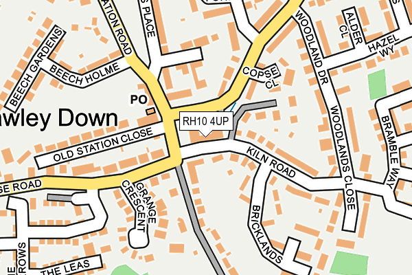 RH10 4UP map - OS OpenMap – Local (Ordnance Survey)