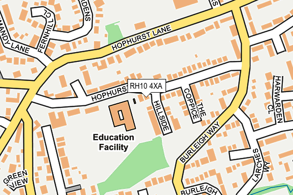 Map of HOPHURST LTD at local scale