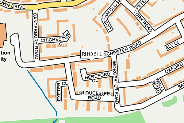 RH10 5HL map - OS OpenMap – Local (Ordnance Survey)