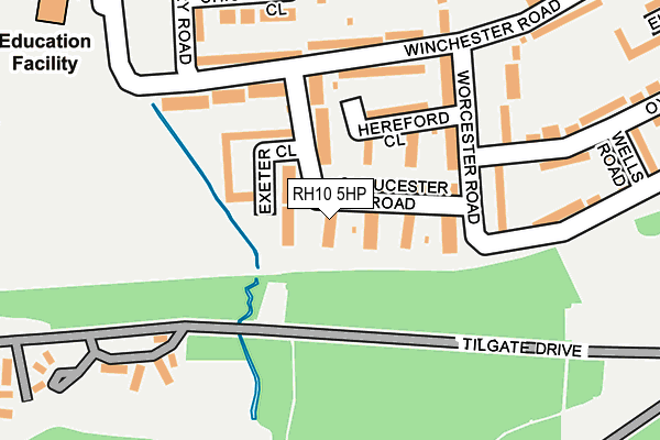 RH10 5HP map - OS OpenMap – Local (Ordnance Survey)