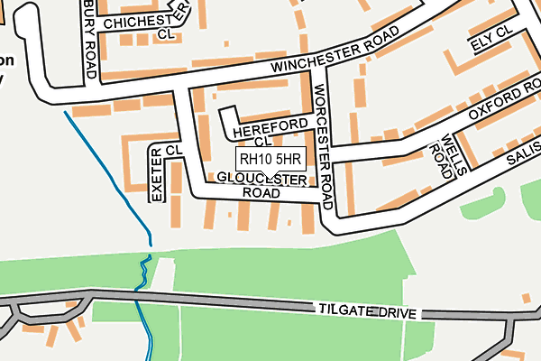 RH10 5HR map - OS OpenMap – Local (Ordnance Survey)