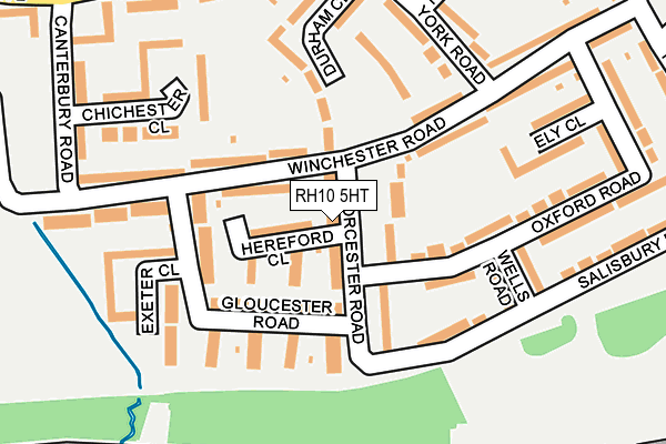 RH10 5HT map - OS OpenMap – Local (Ordnance Survey)
