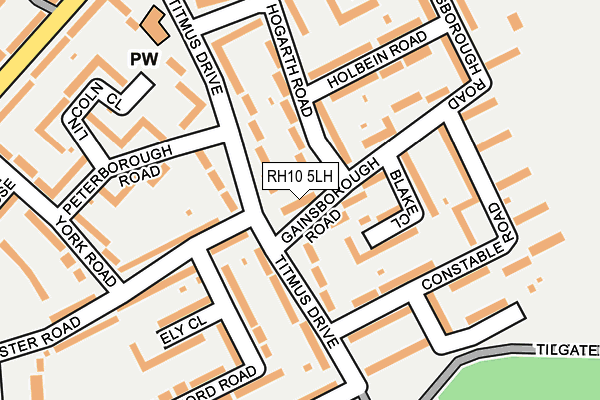 RH10 5LH map - OS OpenMap – Local (Ordnance Survey)