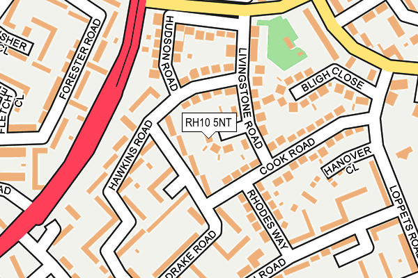 RH10 5NT map - OS OpenMap – Local (Ordnance Survey)