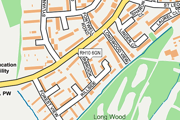 RH10 6GN map - OS OpenMap – Local (Ordnance Survey)