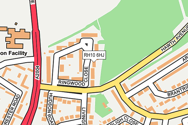 RH10 6HJ map - OS OpenMap – Local (Ordnance Survey)