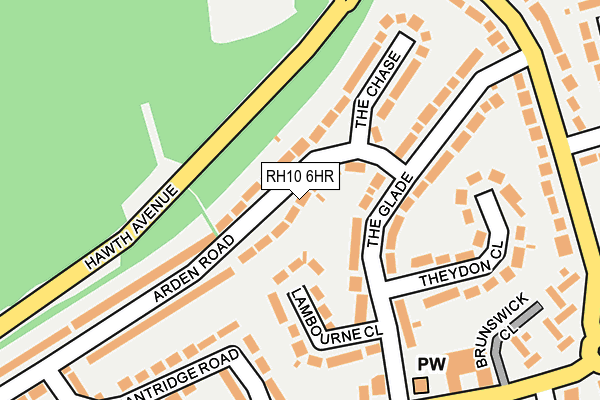 RH10 6HR map - OS OpenMap – Local (Ordnance Survey)