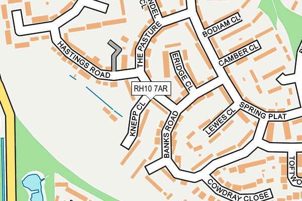 RH10 7AR map - OS OpenMap – Local (Ordnance Survey)