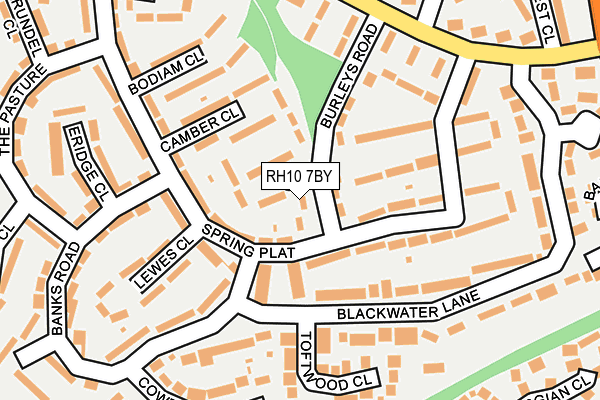 RH10 7BY map - OS OpenMap – Local (Ordnance Survey)