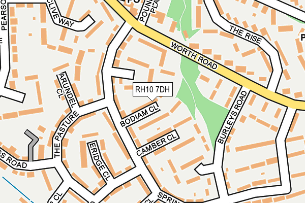 RH10 7DH map - OS OpenMap – Local (Ordnance Survey)