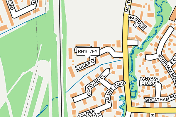 RH10 7EY map - OS OpenMap – Local (Ordnance Survey)