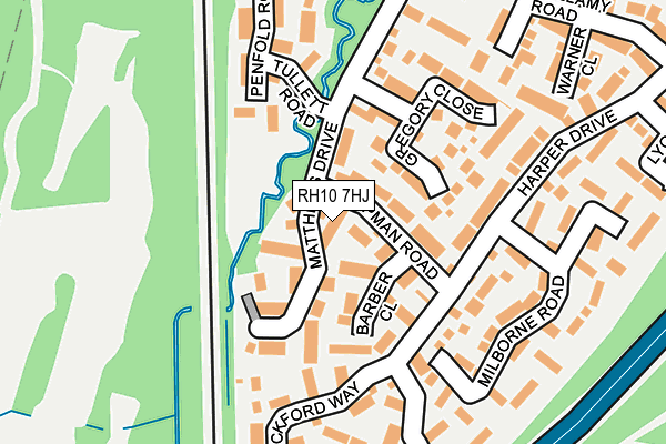 RH10 7HJ map - OS OpenMap – Local (Ordnance Survey)