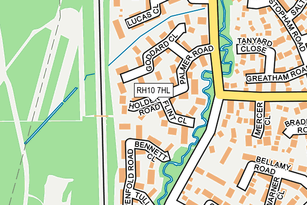 RH10 7HL map - OS OpenMap – Local (Ordnance Survey)
