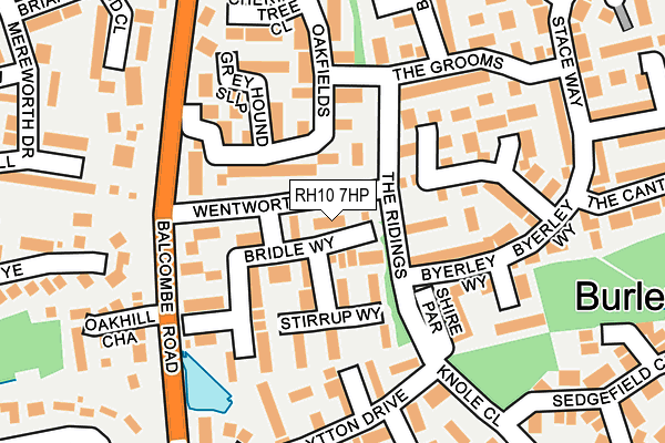 RH10 7HP map - OS OpenMap – Local (Ordnance Survey)