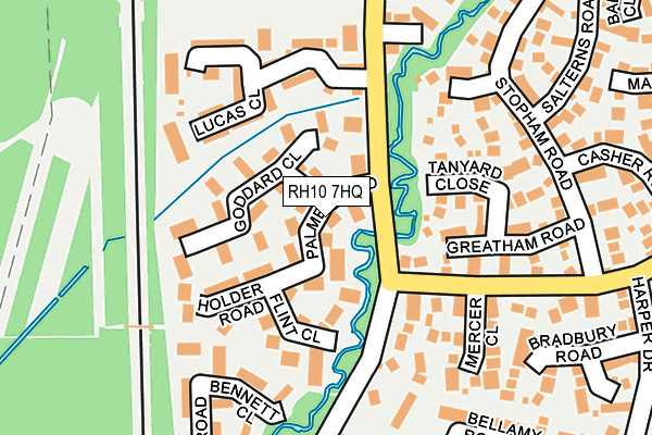 RH10 7HQ map - OS OpenMap – Local (Ordnance Survey)