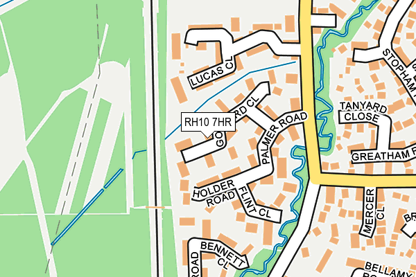 RH10 7HR map - OS OpenMap – Local (Ordnance Survey)